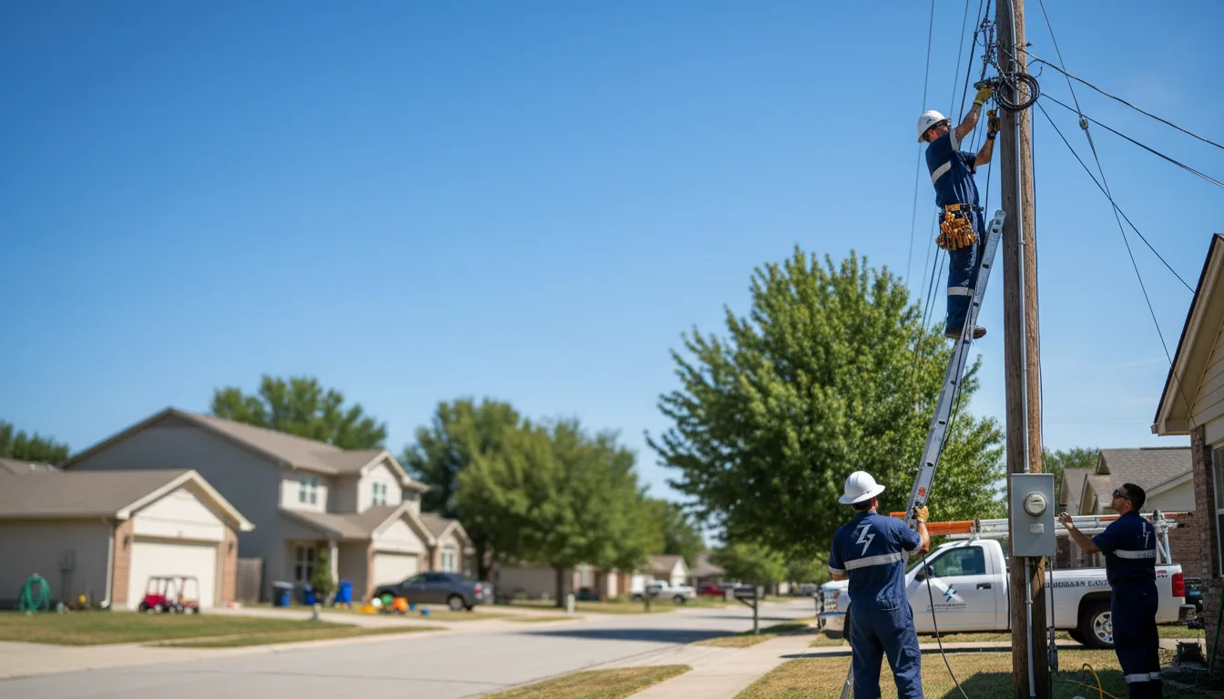Residential electrician providing installation services in Mar Lin, PA